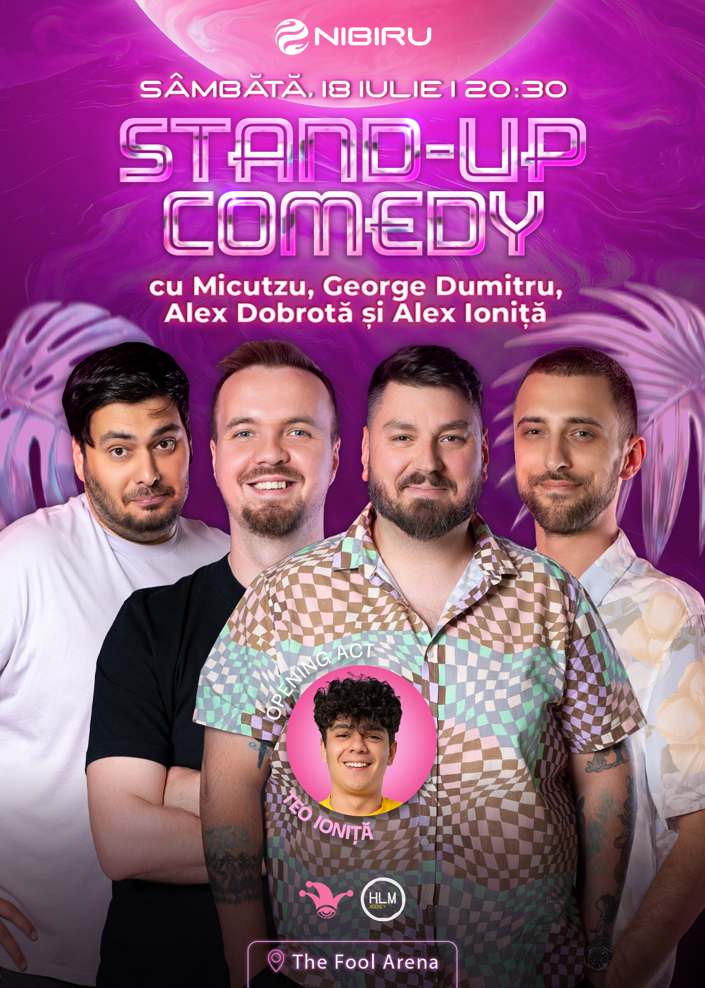 Stand-up comedy with Micutzu, George Dumitru, Alex Dobrotă and