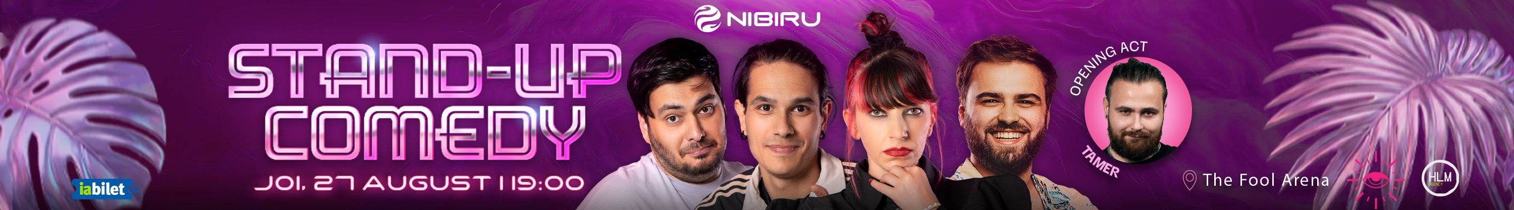 Stand-up comedy cu Teodora Nedelcu, Mirel Popinciuc, Gabriel Dumitriu și Alex Ioniță